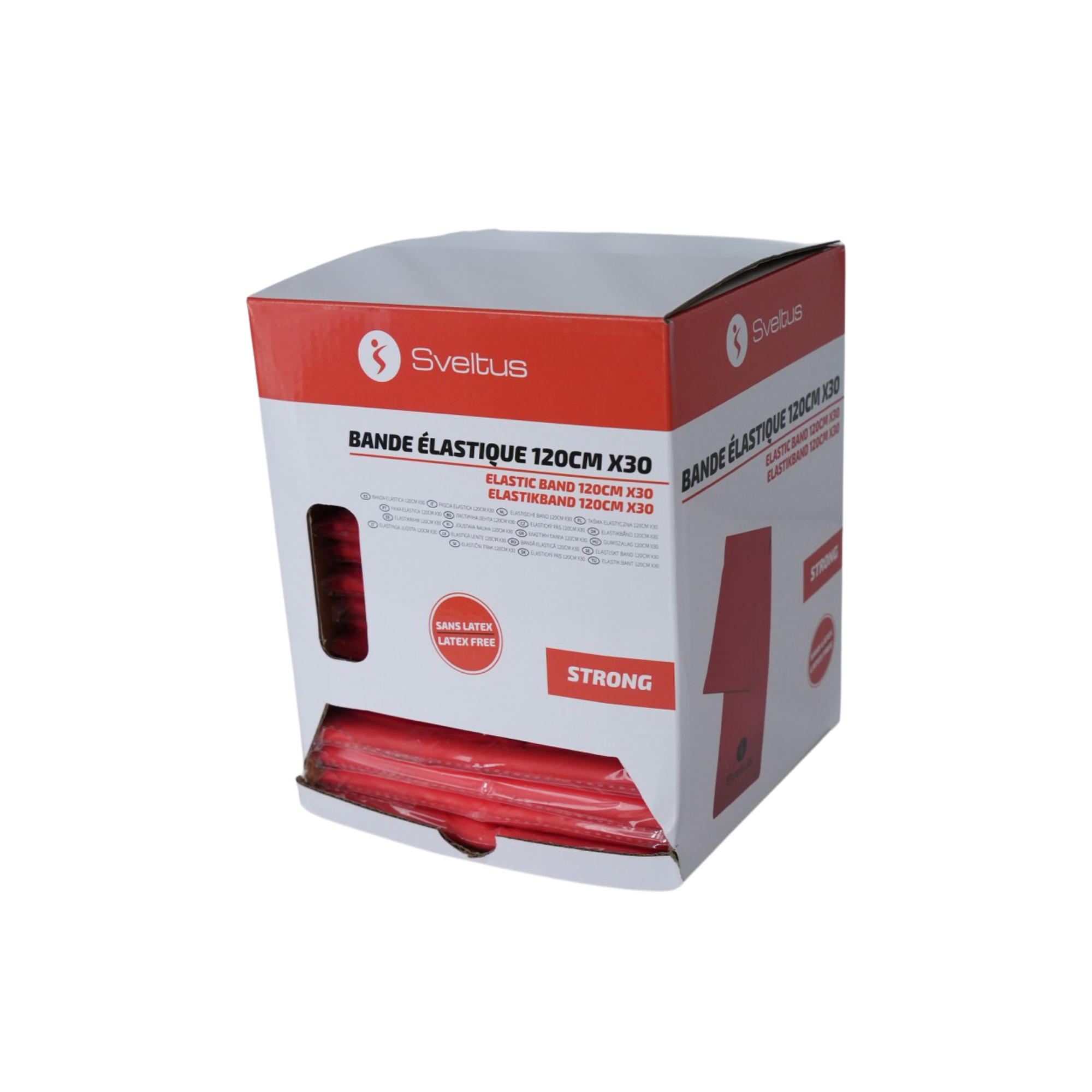 Set 30 Bandes Élastiques TPE - 120 cm - Sveltus