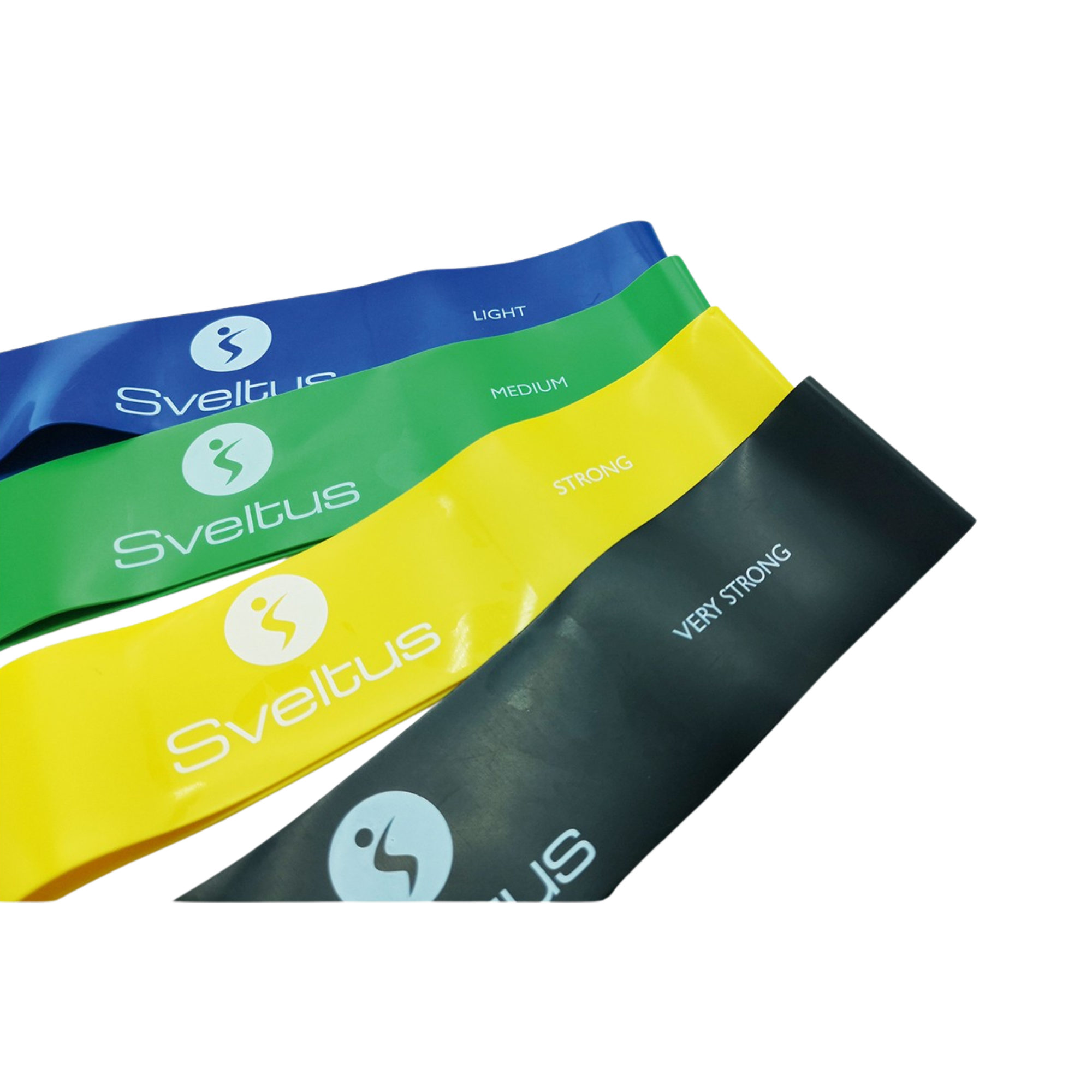 Set de 4 Bandes Latex Aérobic - 25 cm - 9/22 kg - Sveltus - My Médical