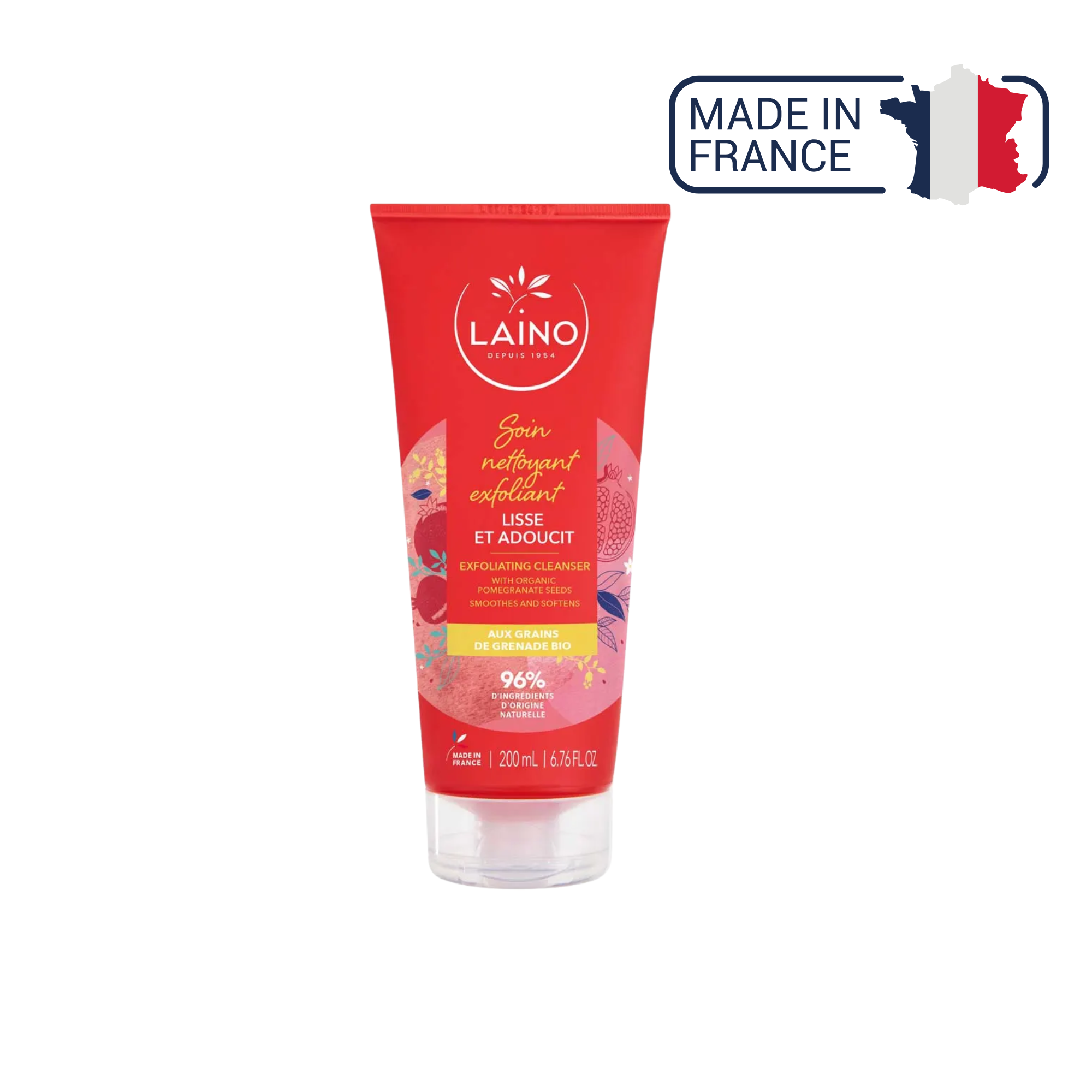 Soin Exfoliant - Grain de Grenade Bio - 200ml - Laino