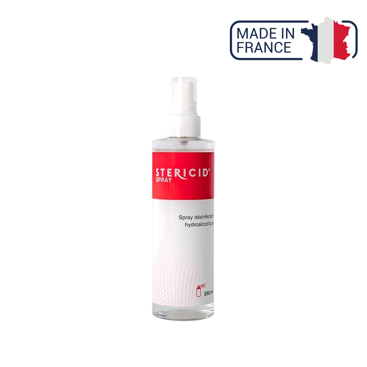 Spray désinfectant hydroalcoolique - 250 ml - Stéricid