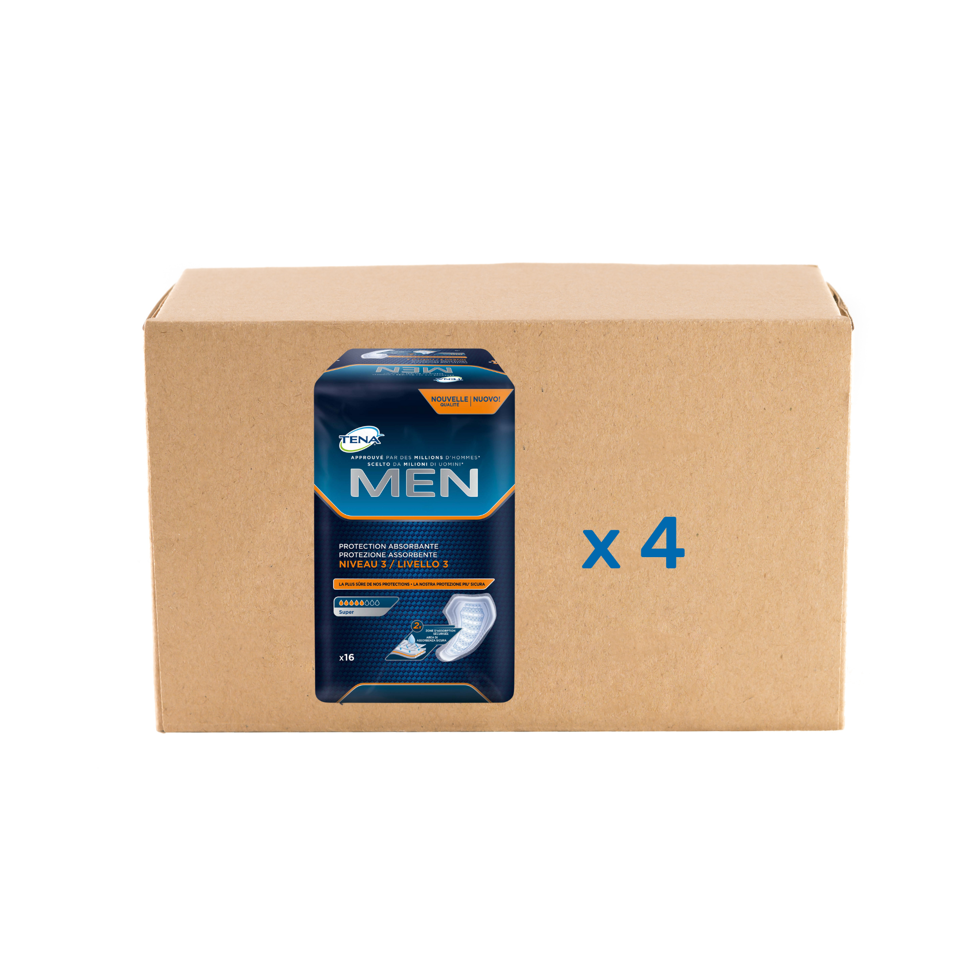 Pack Protection Men - 4 modèles - Tena - My Médical
