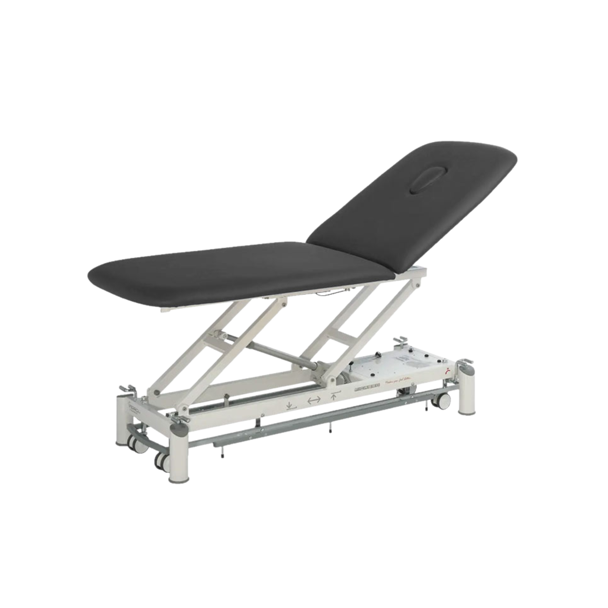 Electric physiotherapy table - Picasso XL Trend - castors + control frame - Ferrox
