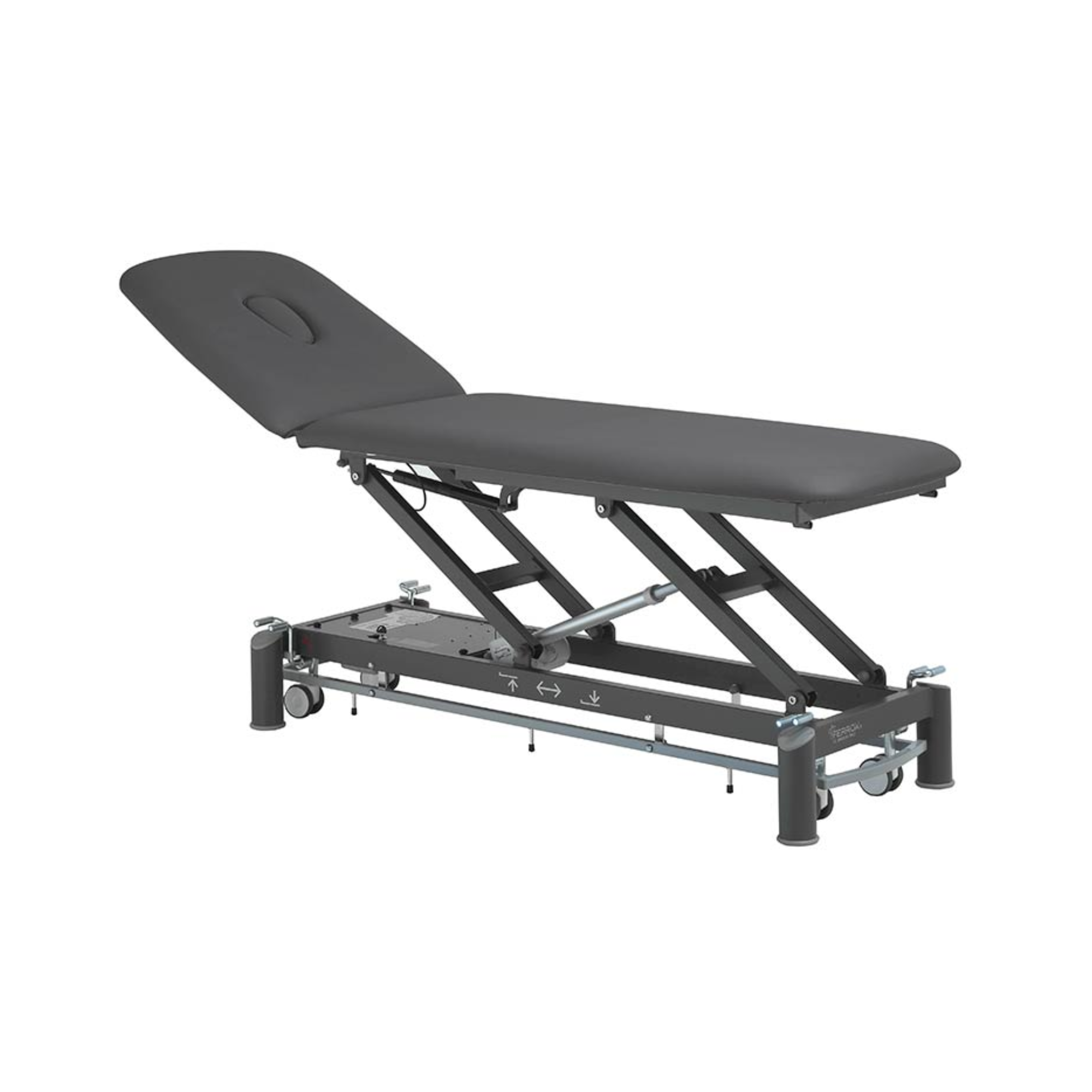 Electric physiotherapy table - Picasso Club - castors + control frame - Ferrox