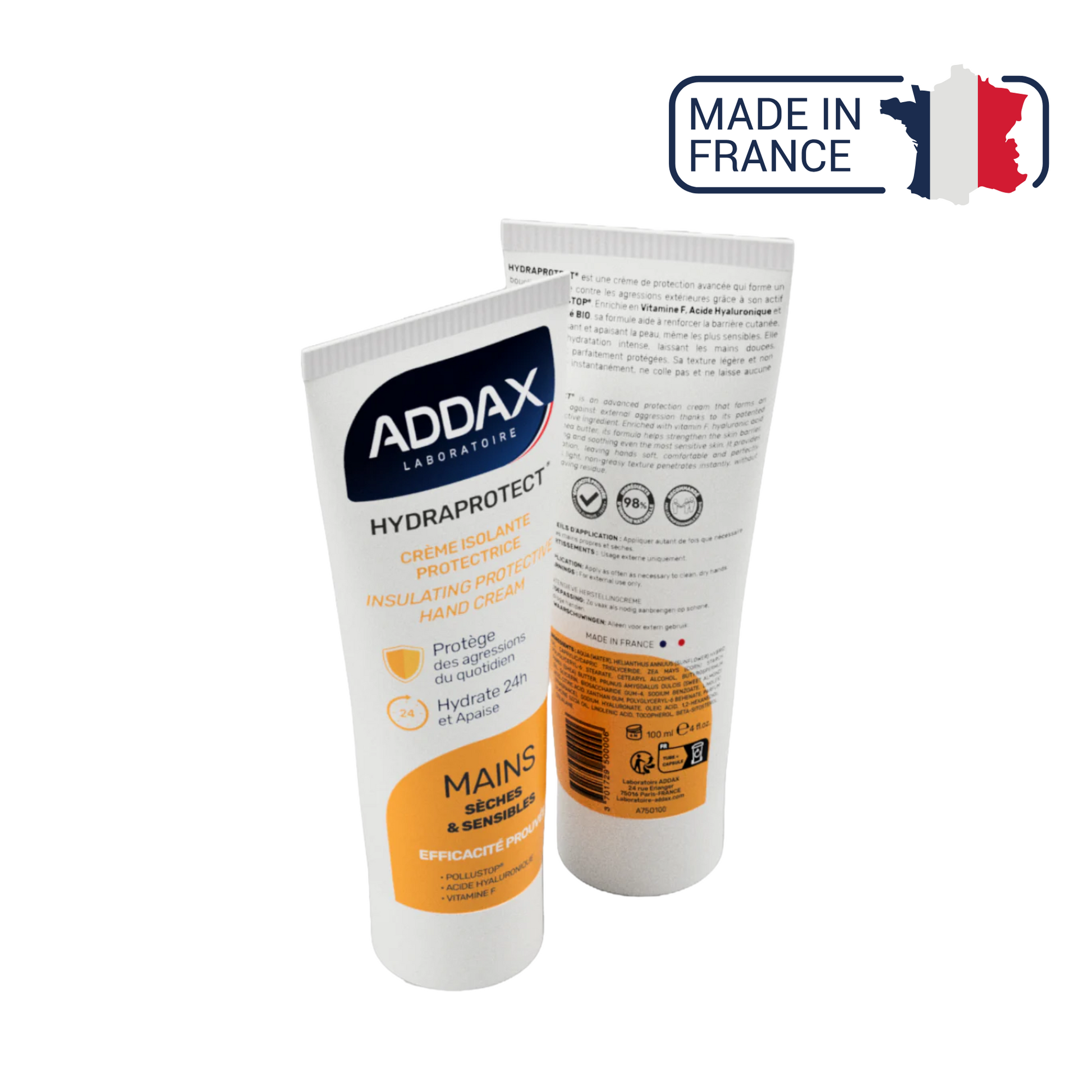 HYDRAPROTECT® - Crème mains isolante protectrice - 100 ml - Laboratoire Addax - My Médical