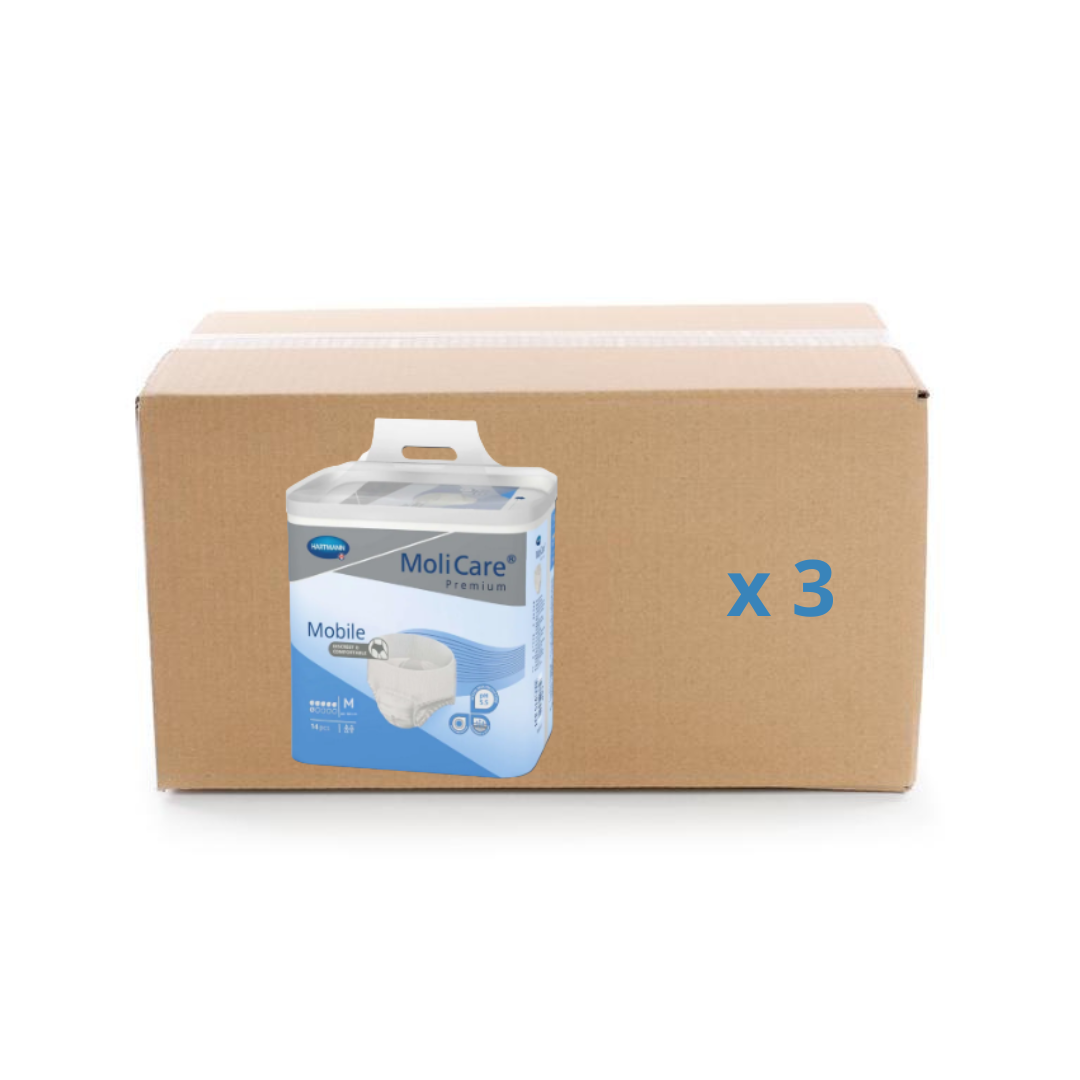 Brief Molicare Premium Mobile - 6 drops - M - carton 3x14U - Hartmann