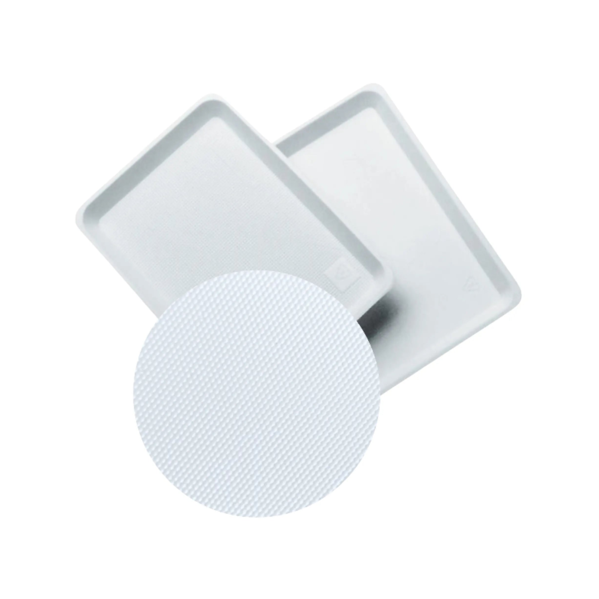 50 plateaux de soin à usage unique fond lisse ou structuré - 5 formats