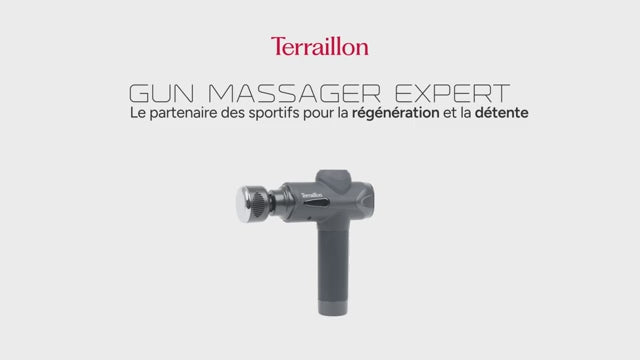 Load video: Gun Massager Expert - Pistolet de massage - Terraillon