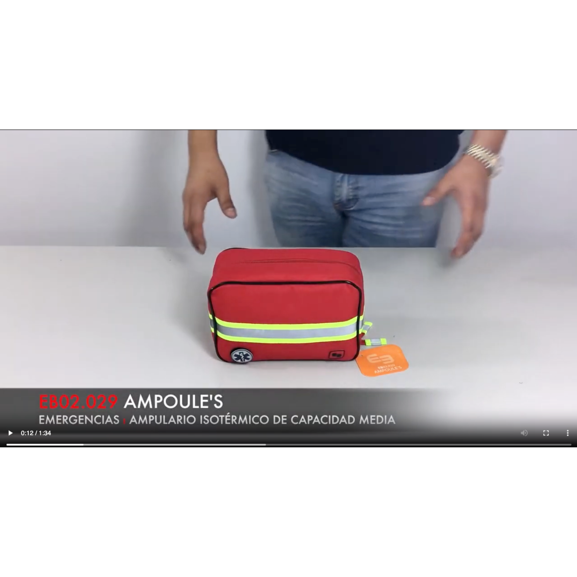 Load video: AMPOULE ampoule medium size - Red - Elite Bags